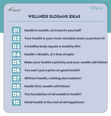 100 Health Slogans To Promote Well.
